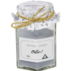 Bougie parfumée dans verre imitation pot de confiture