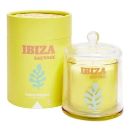 Bougie parfumée dans verre inspiration voyage Ø10,5xH13,5cm (4 modèles)