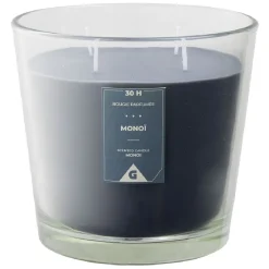 Bougie parfumée dans verre senteur monoï Ø13,5xH12,5cm 30H < Gifi Discount
