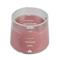 Bougie parfumée dans verre senteur fruits rouges 30H < Gifi Hot