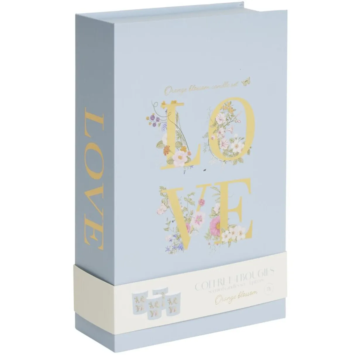 Bougie parfumée dans verre x4 coffret forme livre 16x17cm (4 modèles) < Gifi Outlet
