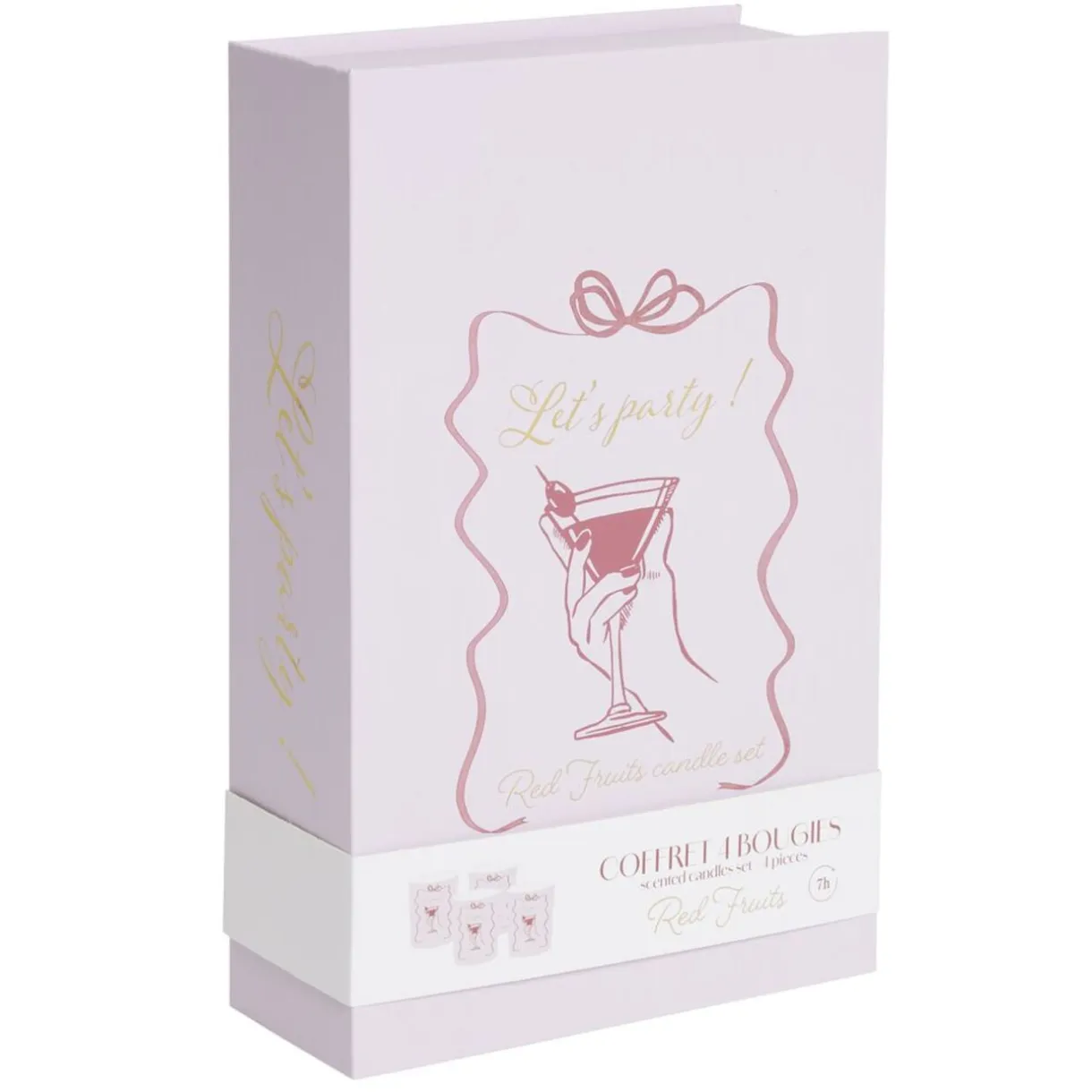 Bougie parfumée dans verre x4 coffret forme livre 16x17cm (4 modèles) < Gifi Outlet
