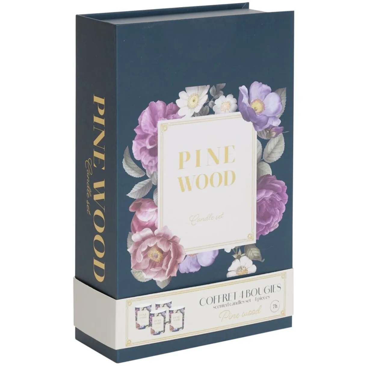 Bougie parfumée dans verre x4 coffret forme livre 16x17cm (4 modèles) < Gifi Outlet