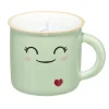 Bougie parfumée forme tasse céramique kawaii vert pastel < Gifi Best