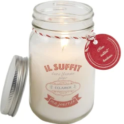 Bougie parfumée à message