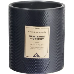 Bougie parfumée noire senteur d'Orient 50H < Gifi Online