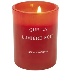 Bougie parfumée orange dans verre avec message imprimé < Gifi Online