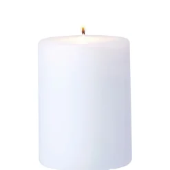 Bougie pilier blanche Ø7xH10 cm