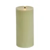 Bougie pilier à LED vert Ø7xH15cm < Gifi Online