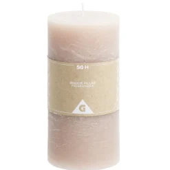 Bougie pilier marron 50H < Gifi Best
