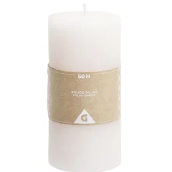 Bougie pilier rose 50H < Gifi Best