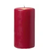 Bougie pilier rouge Ø7xH13,5 cm < Gifi