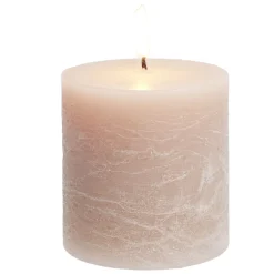 Bougie pillar marron 25H