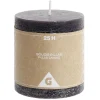 Bougie pillar noire 25H < Gifi