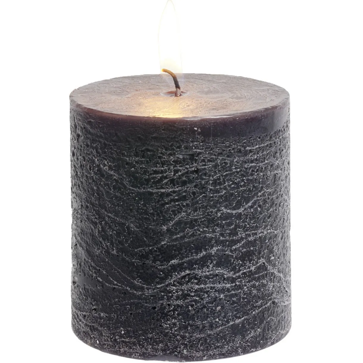Bougie pillar noire 25H < Gifi