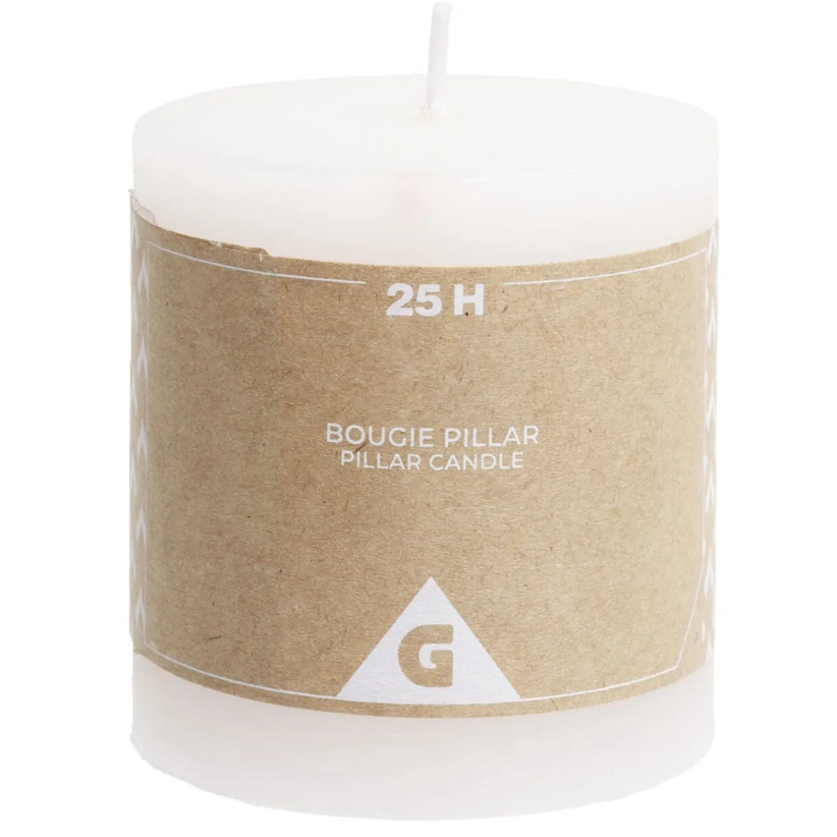 Bougie pillar rose 25H < Gifi Online