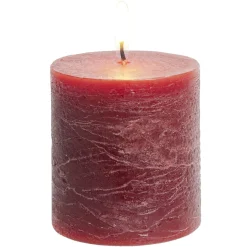 Bougie pillar rouge 25H < Gifi New