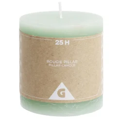 Bougie pillar verte 25H < Gifi Best