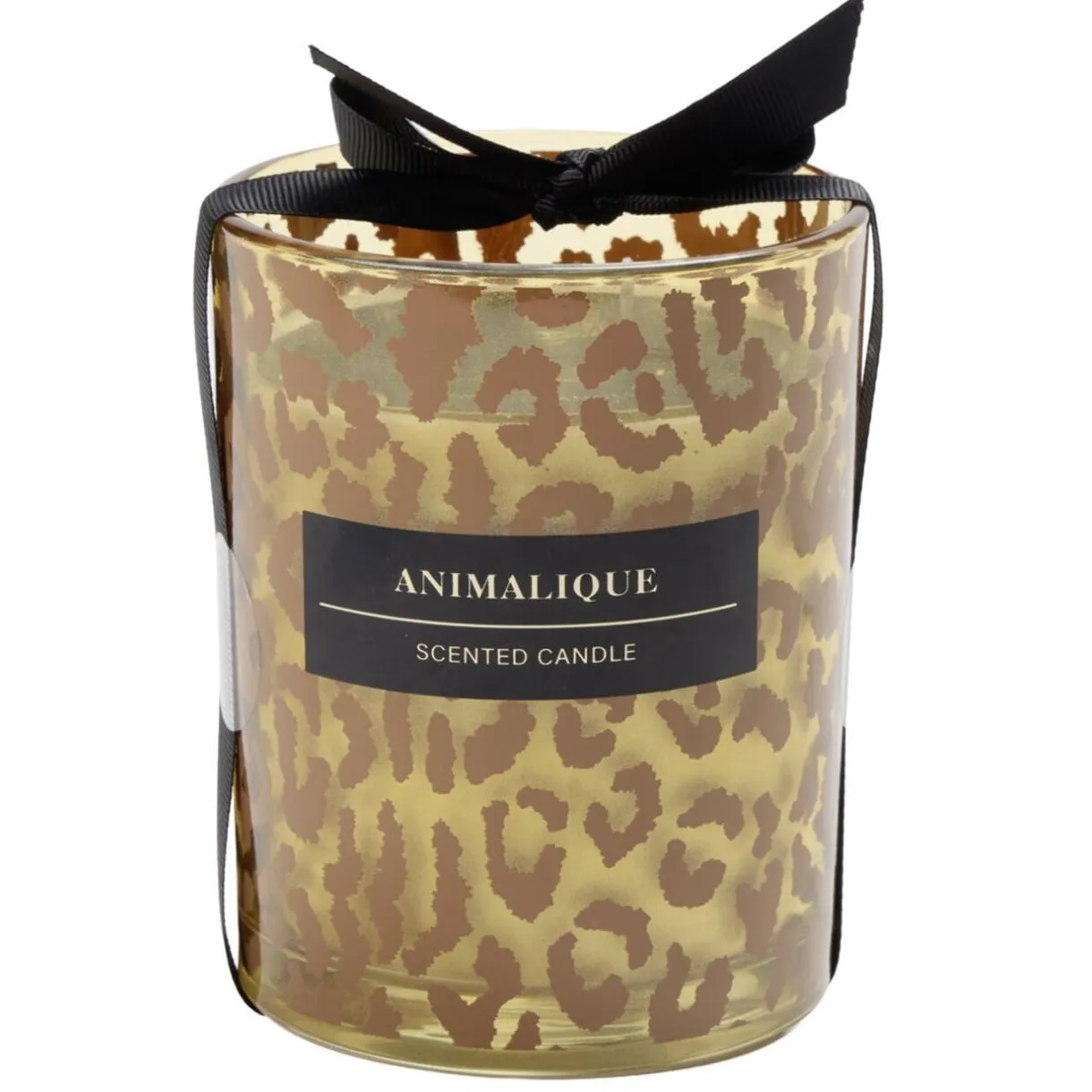 Bougie pot en verre motif pelage animal Ø10xH12,5cm (2 modèles léopard ou tigre) < Gifi Sale