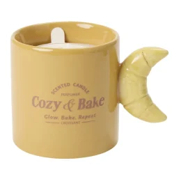 Bougie pot forme mug anse viennoiserie Ø9xH5cm (4 modèles) < Gifi Hot