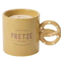 Bougie pot forme mug anse viennoiserie Ø9xH5cm (4 modèles) < Gifi Hot