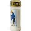Bougie religieuse cire Vierge Marie plastique blanc Ø6,5xH17cm < Gifi Sale