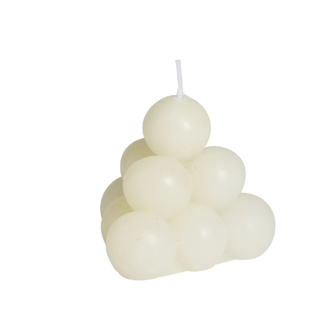 Bougie ronde à bulles Ø7,8xH6,8cm