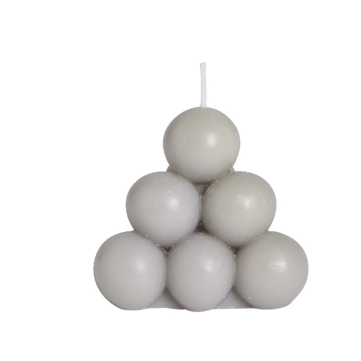 Bougie ronde à bulles Ø7,8xH6,8cm
