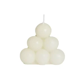Bougie ronde à bulles Ø7,8xH6,8cm