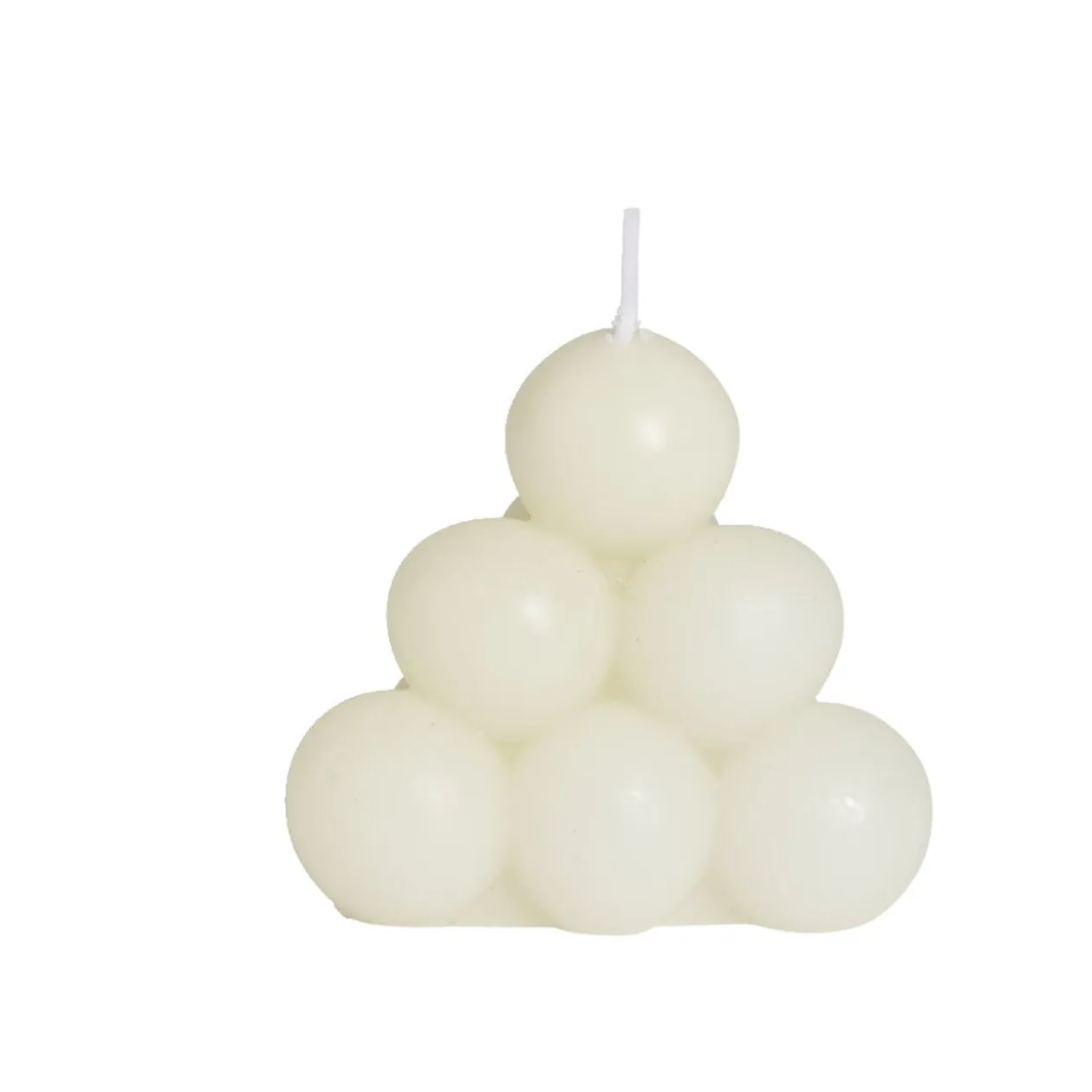 Bougie ronde à bulles Ø7,8xH6,8cm