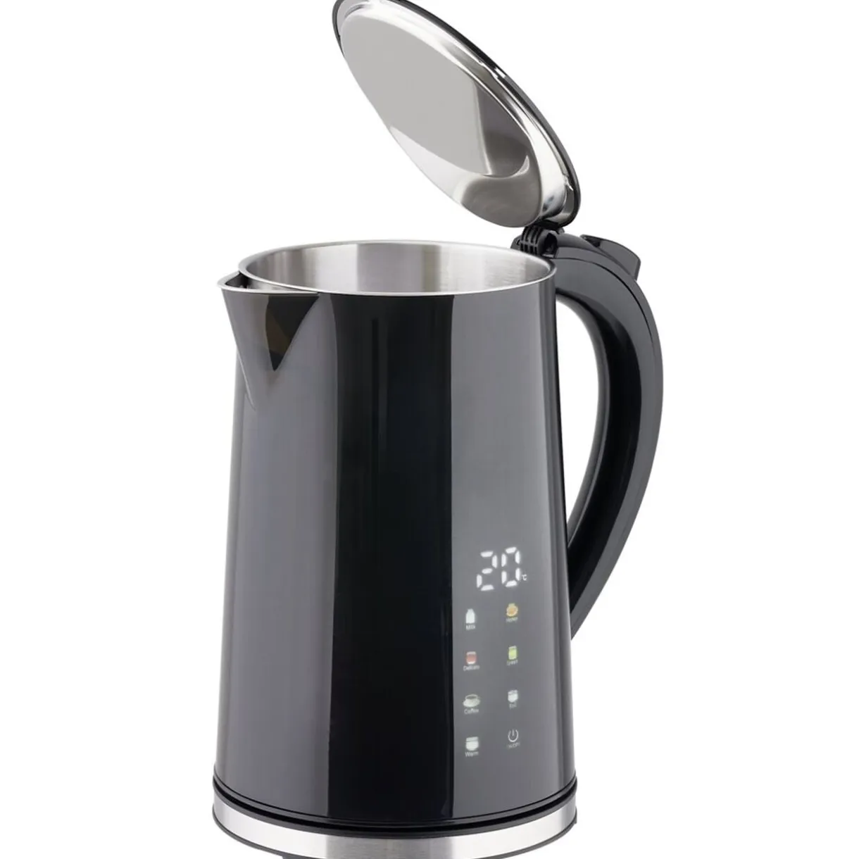 Bouilloire digital 1,7L température ajustable 7 modes pré-enregistrés 2200W noire < Gifi Discount