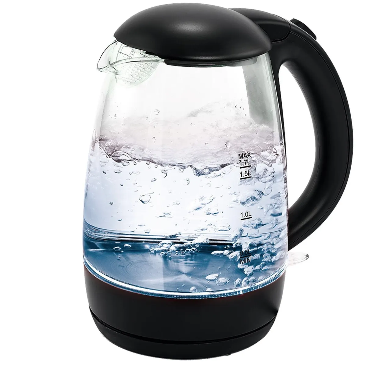 Bouilloire LED sans fil couleurs variables Homday en verre 1,7L < Gifi Sale
