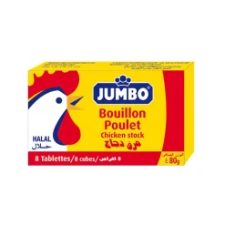 Bouillon saveur poulet Jumbo x8 Halal 80g