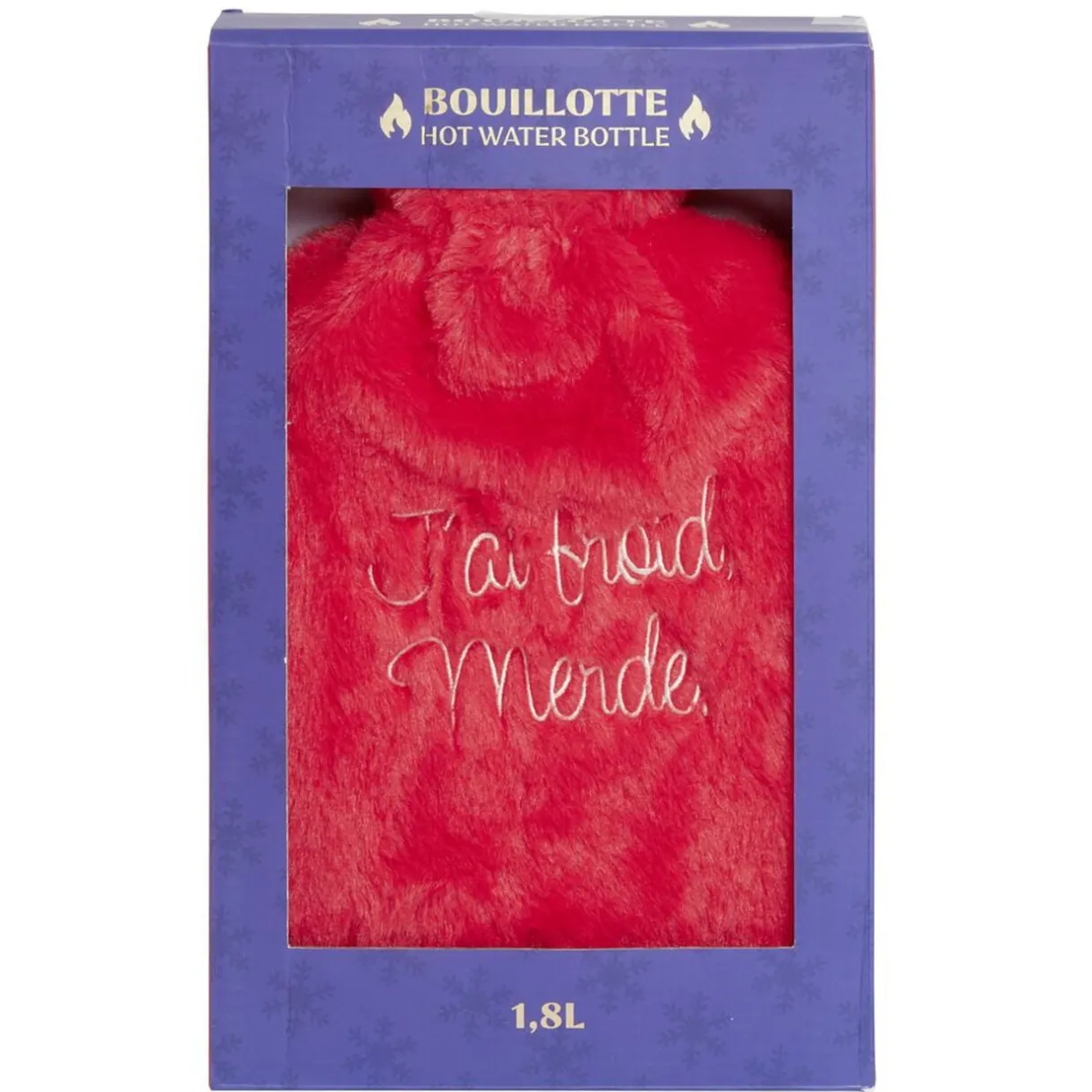 Bouillotte humour caoutchouc et housse 1,8L (2 modèles) < Gifi Hot
