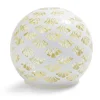 Boule déco LED verre et métal blanche Ø12cm