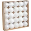 Boule de Noël blanc Ø4cm x25 < Gifi Outlet