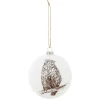 Boule de Noël blanche esprit scandinave nature < Gifi