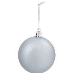Boule de Noël bleu et argenté x10
