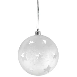 Boule de Noël brillante motif étoilée ajourée < Gifi Sale