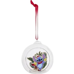 Boule de Noël Disney Stitch en verre et bois Ø8cm < Gifi Best