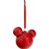 Boule de Noël Disney tête de Mickey rouge pailletée < Gifi Sale