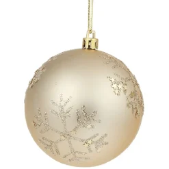 Boule de Noël dorée à paillettes Ø8 cm < Gifi Best
