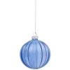 Boule de Noël en verre bleu Ø10 cm < Gifi Hot