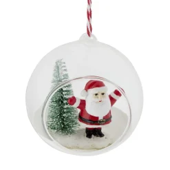 Boule de Noël en verre ouverte avec décor intérieur Ø8cm- 3 modèles < Gifi Best