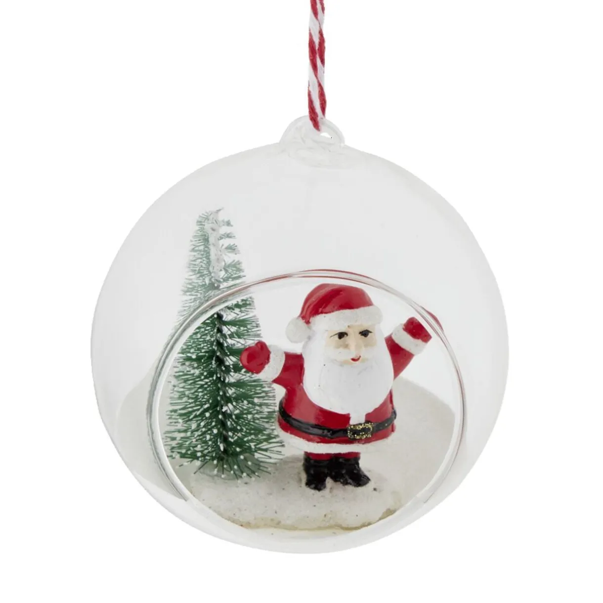 Boule de Noël en verre ouverte avec décor intérieur Ø8cm- 3 modèles < Gifi Best