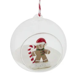 Boule de Noël en verre ouverte avec décor intérieur Ø8cm- 3 modèles < Gifi Best