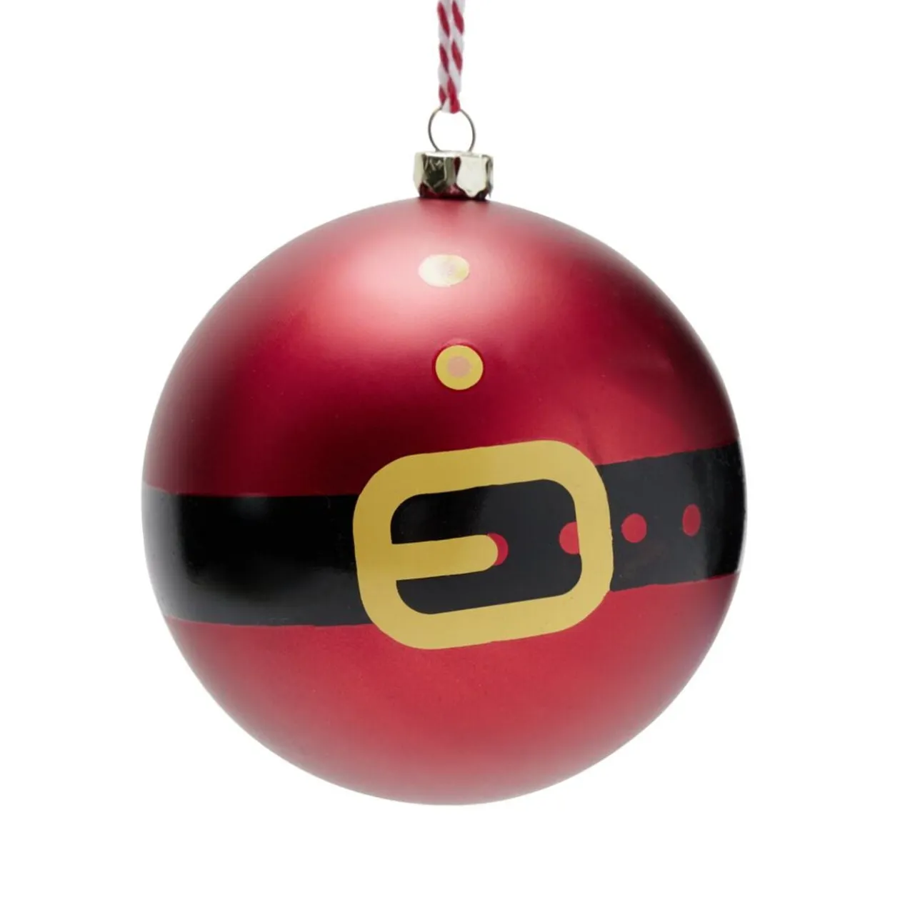 Boule de Noël fantaisie à suspendre plastique décoré Ø8cm (3 modèles)