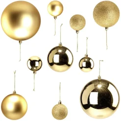Boule de Noël jaune doré x15 < Gifi Best