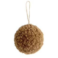 Boule de Noël laine bouclée à suspendre (4 modèles) < Gifi Best