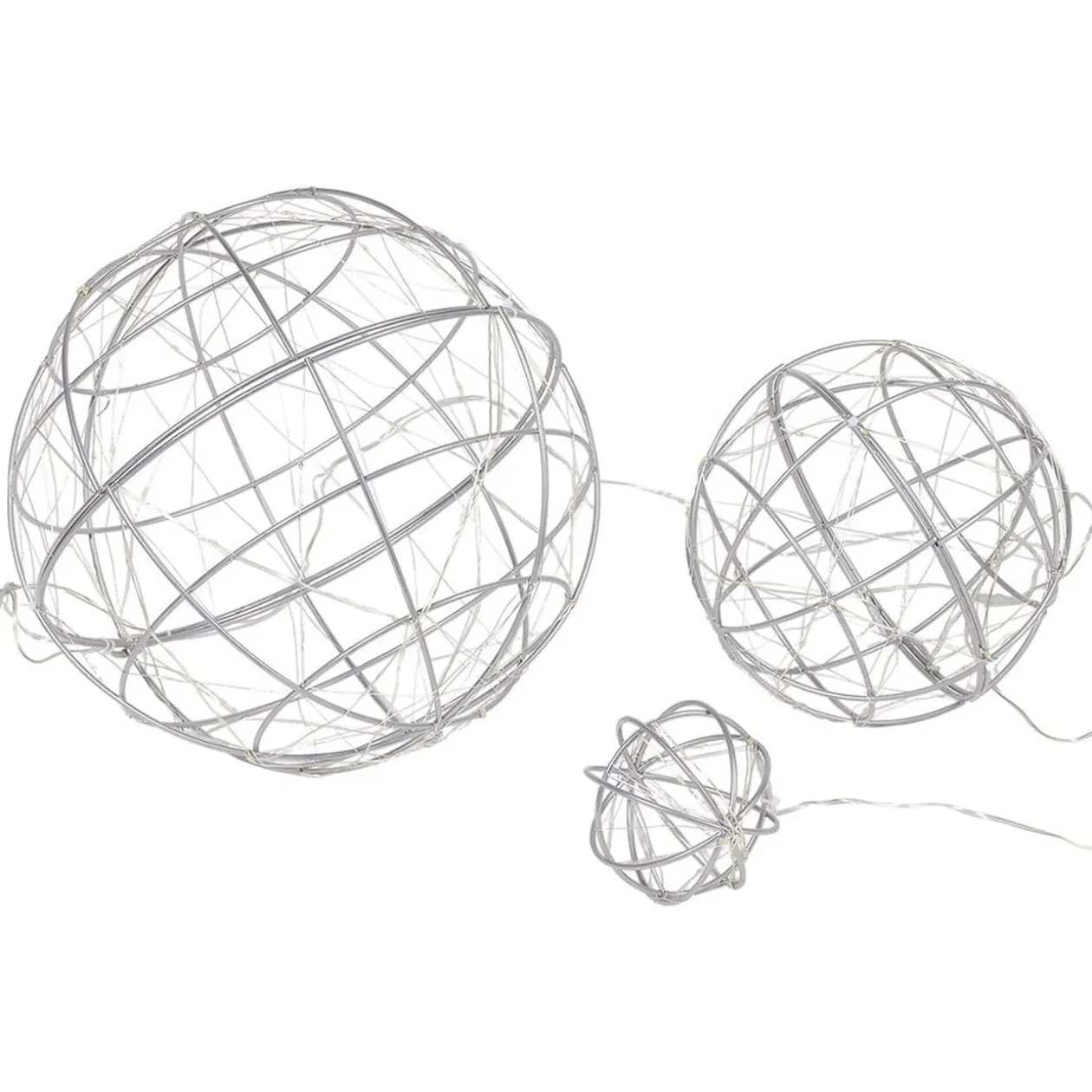 Boule de Noël 100 LED blanc chaud x3